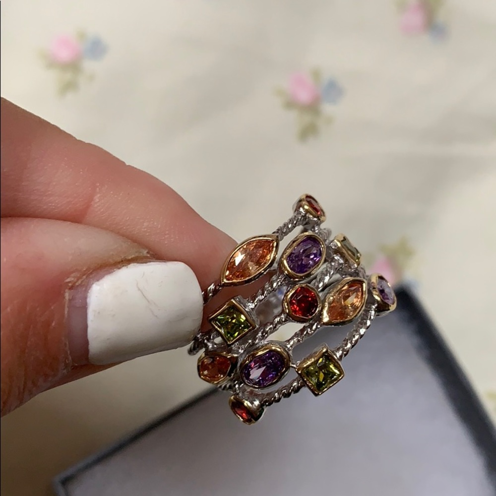 NWOT Silver & gemstone ring